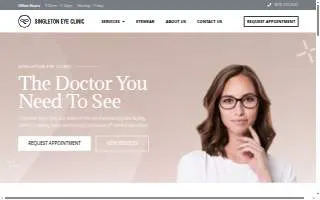 Singleton Eye Clinic website