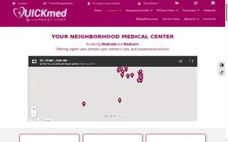QUICKmed - YouCare Clinic website