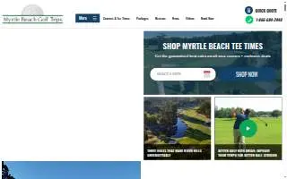 Myrtle Beach Golf Trips website