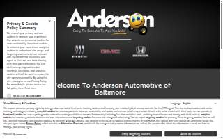 Anderson Automotive of Myrtle Beach website
