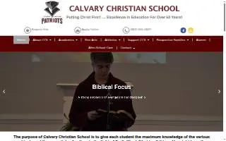 Calvary Christian School website