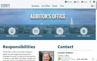Charleston County Auditor of North Charleston website
