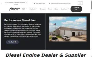 Performance Diesel of Mt Pleasant website