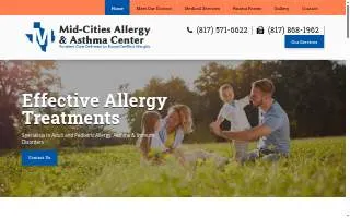 Mid-Cities Allergy and Asthma Center of Bedford website