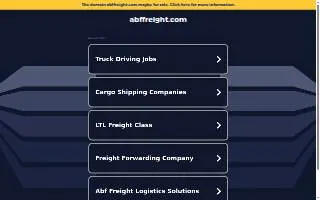 ABF Freight of D'Iberville website