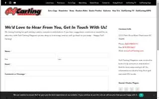 Golf Carting Magazine website