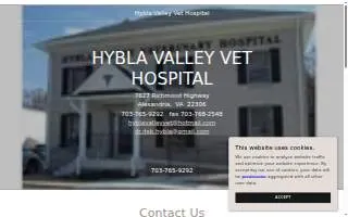 Hybla Valley Veterinary Hospital website