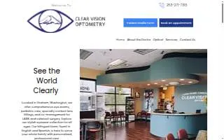 Clear Vision Optometry of Graham website