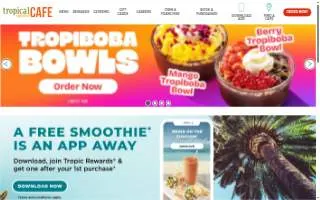 Tropical Smoothie Cafe of Fitchburg website