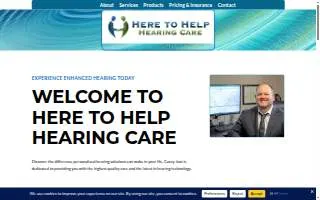 Here To Help Hearing Care website