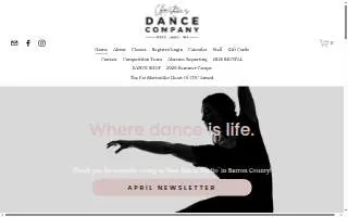 Christine's Dance Company website