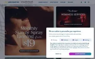 Palm Beach Tan of Enterprise website