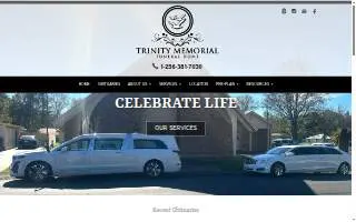 Trinity Memorial Funeral Home website