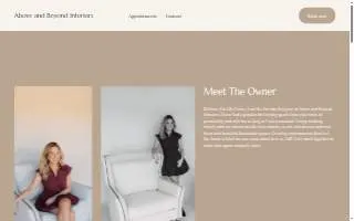 Above and Beyond Interiors website