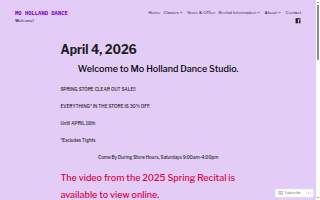 Mo Holland Dance Studio Inc