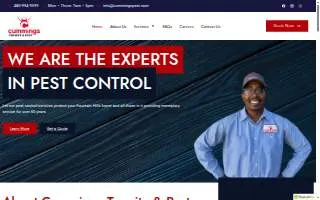 Cummings Termite & Pest website