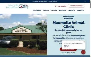Maumelle Animal Clinic website