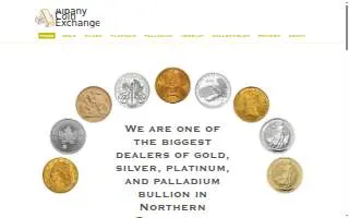 Albany Coin Exchange website