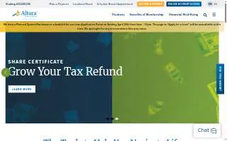 Altura Credit Union of Hemet website