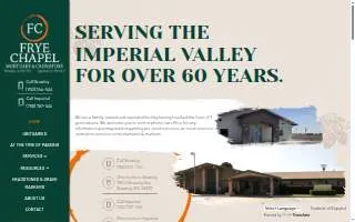 Frye Chapel & Mortuary of Brawley website