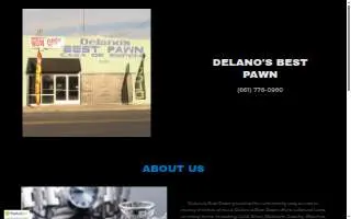 Delano's Best Pawn website