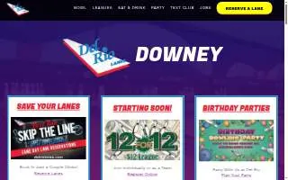 Del Rio Lanes of Downey website