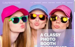 Classybooths.com website
