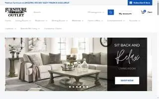 Furniture 4 Less Outlet of Greenfield website