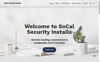 SoCal Security Installs website