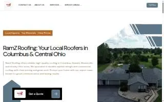 RamZ Roofing website