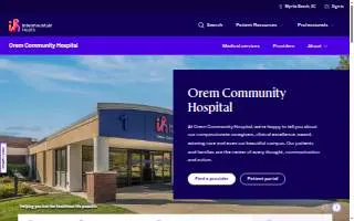 Intermountain orem community hospital website