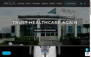 AVALA Hospital website