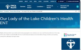 Our Lady of the Lake Children's Health Ear, Nose & Throat