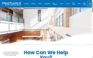 Great Plains Regional Medical Center website