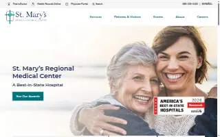 St. Mary's Regional Medical Center website