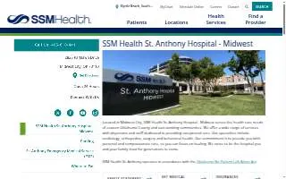 SSM Health St. Anthony Hospital - Midwest website
