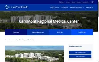 CaroMont Regional Medical Center website