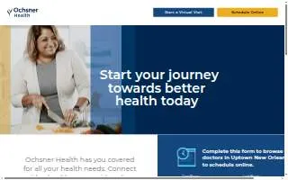 Ochsner Baptist - A Campus of Ochsner Medical Center website