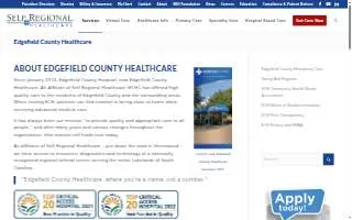 Edgefield County Healthcare website