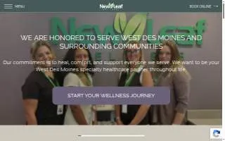 New Leaf Wellness of West Des Moines website