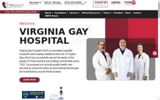 Virginia Gay Hospital website