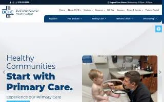 Buchanan County Health Center website