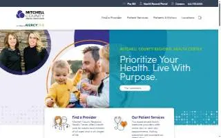 Mitchell County Regional Health Center website