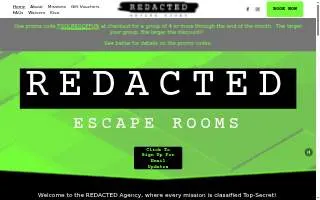 Redacted Escape Rooms of West Allis website