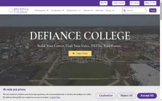 Defiance College website
