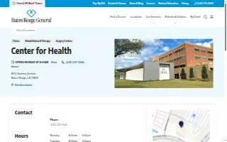 Baton Rouge General Center for Health website