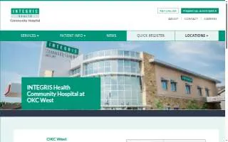 INTEGRIS Health Community Hospital - OKC West website