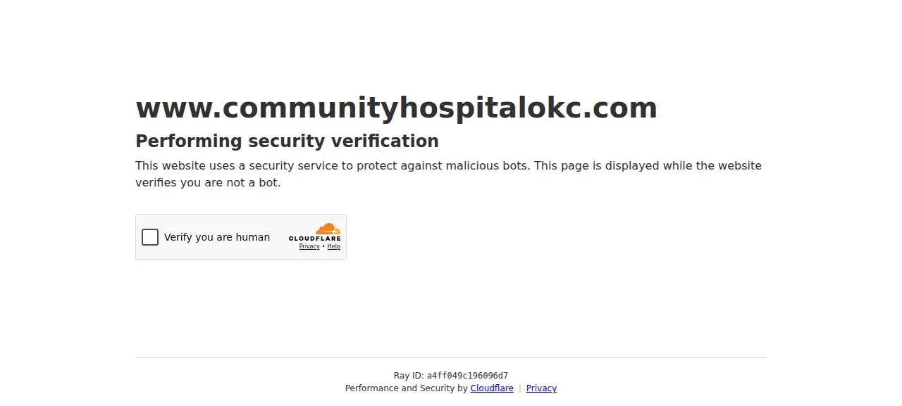 Community Hospital North website