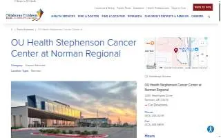 OU Health Stephenson Cancer Center at Norman Regional website