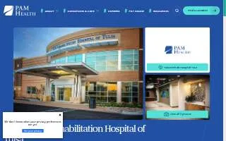PAM Health Rehabilitation Hospital of Tulsa website